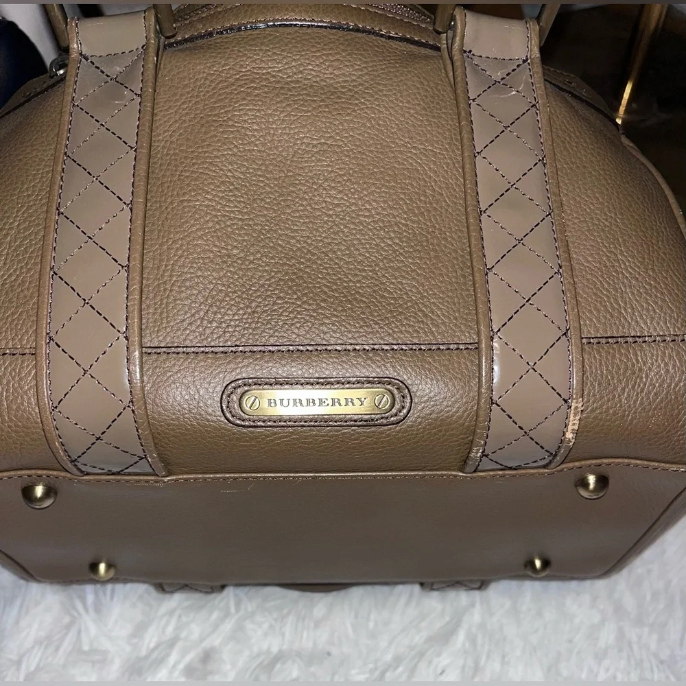 Burberry Leather Satchel - Picture 9 of 16